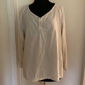 Cream Bit & Bridle Long Sleeve Top